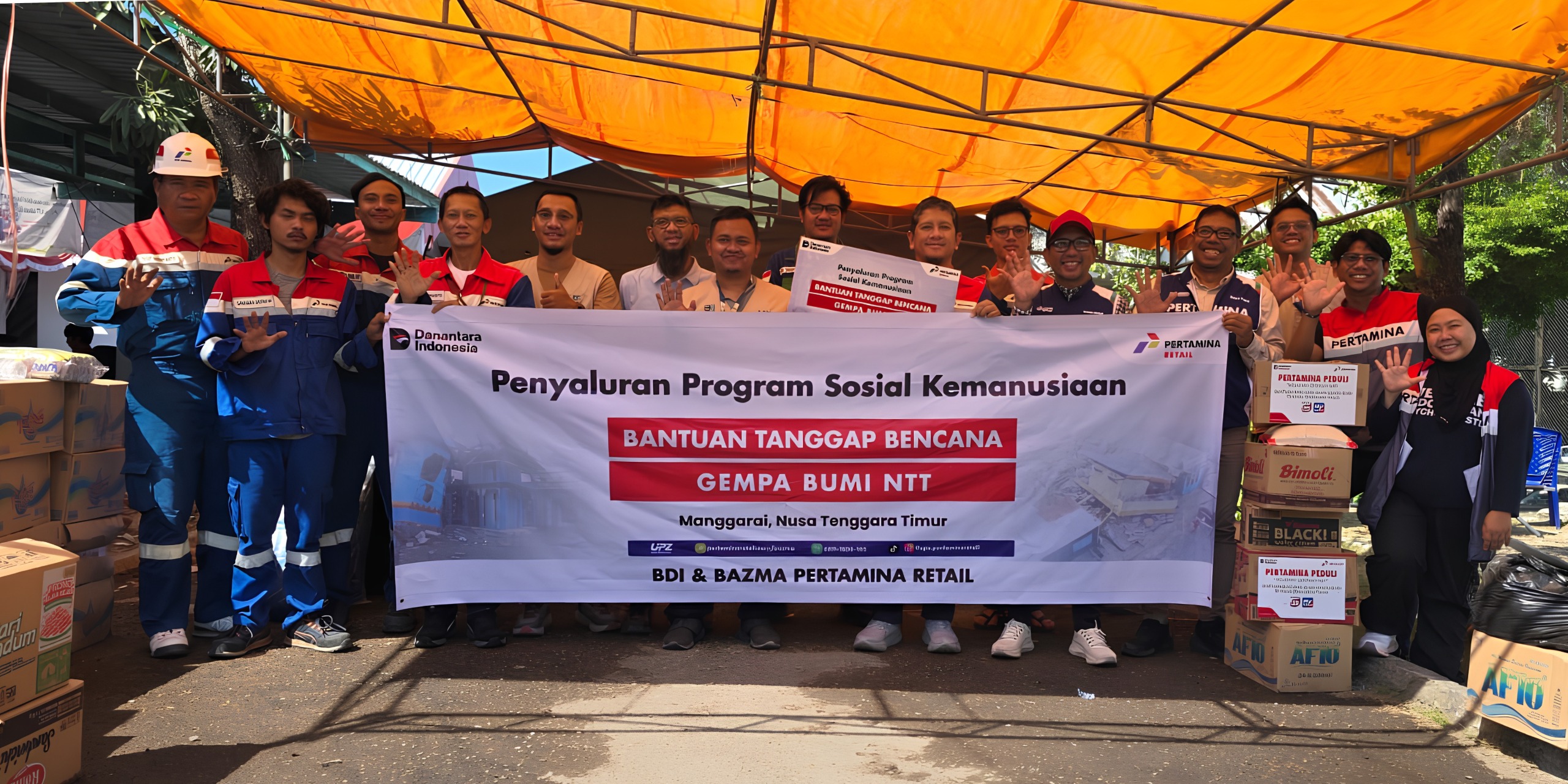 UPZ (Bazma) Pertamina Retail Salurkan Bantuan Pangan bagi Masyarakat Terdampak Bencana NTT
