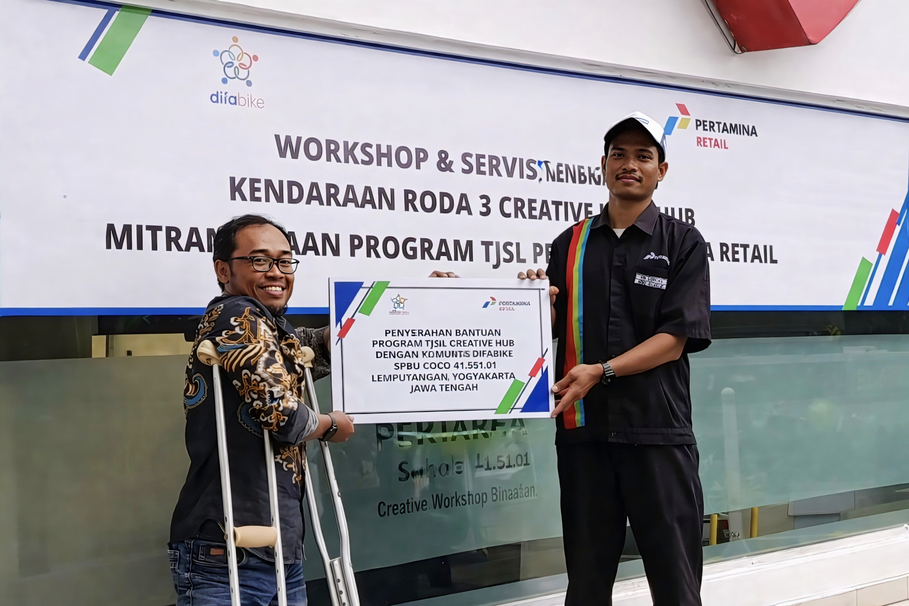 Pertamina Retail Dorong Pemberdayaan Disabilitas melalui Penguatan Creative Hub di SPBU COCO Lempuyangan